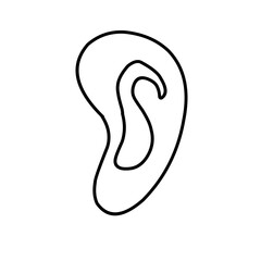 Vector Ear Line Icon 