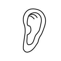 Vector Ear Line Icon 