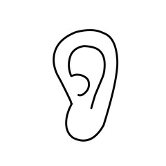 Vector Ear Line Icon 
