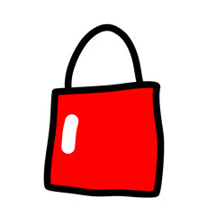 red shopping bag