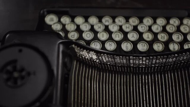 Beautiful Vintage Typewriter on a Desk