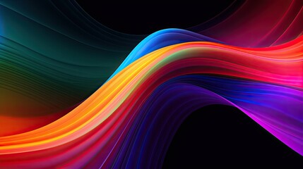 Vibrant rainbow psychedelic gradient color