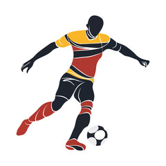 Epic Soccer Showdown: Dynamic Football Players in Action