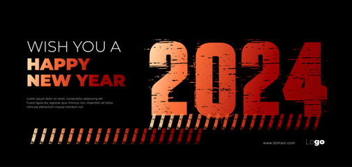 Happy New Year collection of background designs. Vector and elegant style design. Concept for holiday celebration, greeting card, poster, banner, flyer