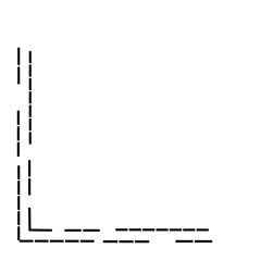 Dashed Line Corner Border 