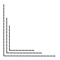 Dashed Line Corner Border 