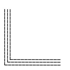 Dashed Line Corner Border 