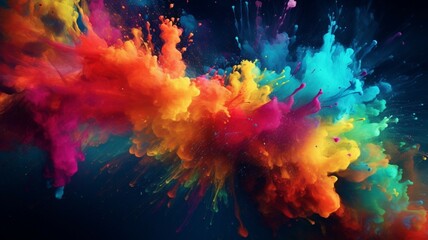 Obraz na płótnie Canvas Colorful Splatters background