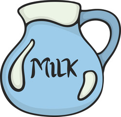milk illustration liquid