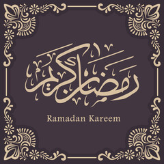 Fototapeta na wymiar Ramadan Kareem Design with Islamic Theme