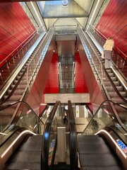escalator in the airport