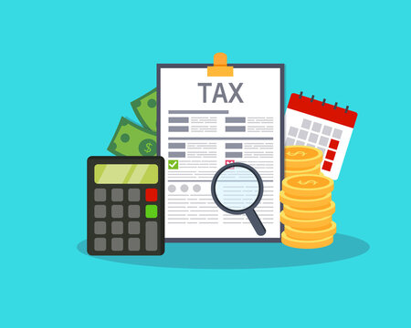 Finance vector, vector illustration, Flat vector, office vector, tax illustration