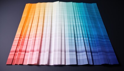 A Variety of Colored Papers on a Table