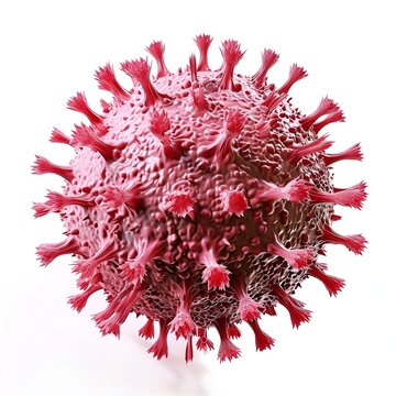 Detailed 3D renderings of cytomegalovirus.