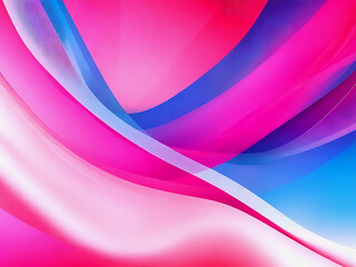 Fototapeta premium abstract background with smooth lines in pink, blue and orange colors,