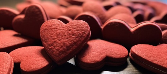 red heart cookies make the best gift for valentine's day