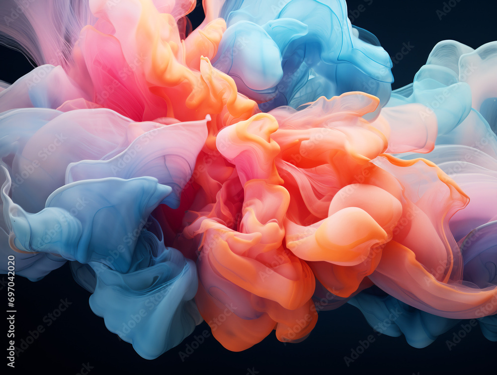 Aufkleber smooth gradient background for web development ,created by ai