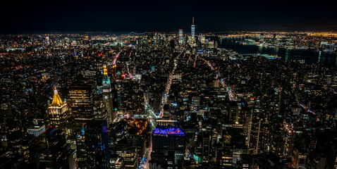 New York by night