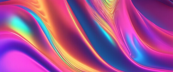 Dynamic Tech Waves: Iridescent Purple & Blue Gradient Motion | Perfect for Modern Posters, Tech Headers, and Web Designs | Abstract Elegance