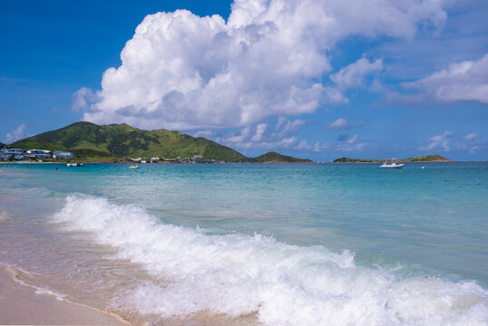 Scenic Orient Beach in St. Martin on a Sunny Day