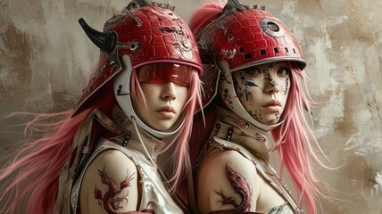 Futuristic Female Samurai