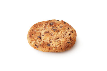 Chocolate chip cookie, isolated on transparent background