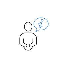 guidance concept line icon. Simple element illustration. guidance concept outline symbol design.