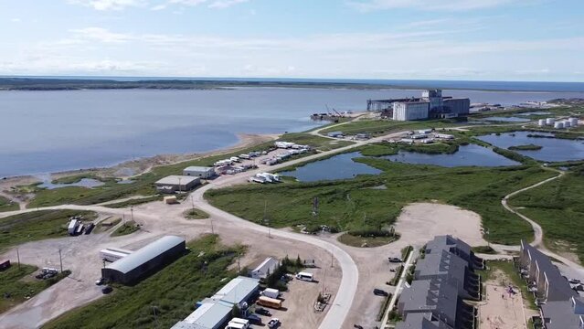 The town of Churchill, Manitoba, Canada in summer