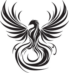 Rising Phoenix logo vector illustration. Rising Phoenix vector Icon and Sign.