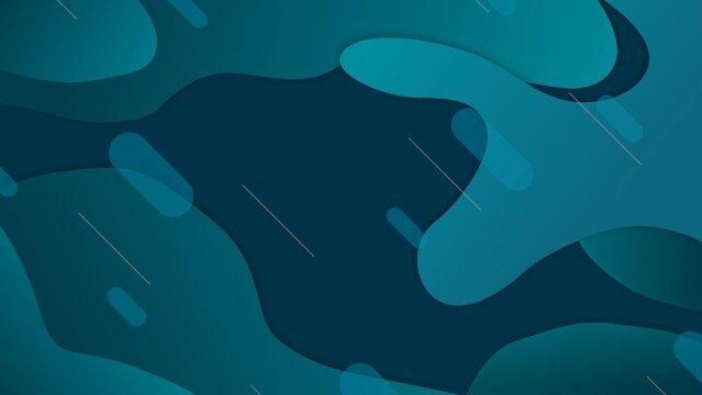 Clean Blue Modern Wavy Elements Background (Customizable)