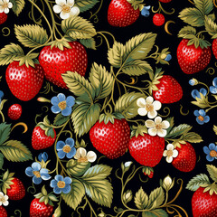 Khokhloma style pattern, Russian style