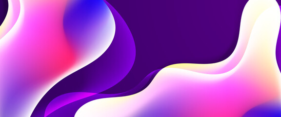 Colorful colourful vector simple minimalist banner with abstract liquid shapes. Colorful modern graphic design liquid element for banner, flyer, card, or brochure cover