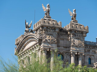 Teilaufnahme Adana del Puerto de Barcelona, Spanien, Zollhaus im Hafen von Barcelona