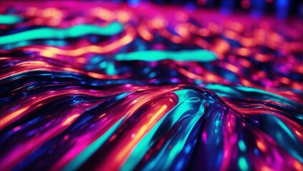  Abstract bright fluid neon digital background. Colorful dynamic wallpapers. It can be used for...