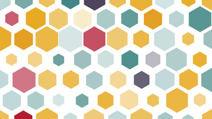 abstract hexagon pattern background.  vintage color vector