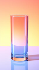  Fondo de envases de vidrios con reflejos coloridos. Ilustración 3d. Aplicable para móvil. Generado por IA.