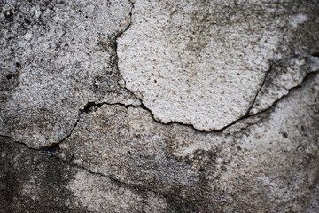 old cracked wall
