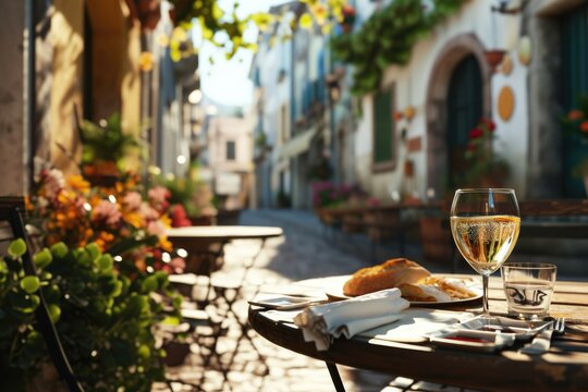 Mediterranean Charm: At a Picturesque Cafe Terrace, Dive into Culinary Bliss with Brandade de Morue, a Creamy and Flavorful French Dish, Embarking on a Gastronomic Adventure Al Fresco.

