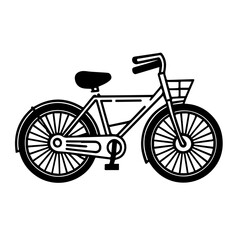 Fototapeta na wymiar Bicycle shop and service minimal logo illustration
