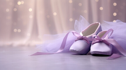Ballet Whispers: Lilac Shoes and Soft Light