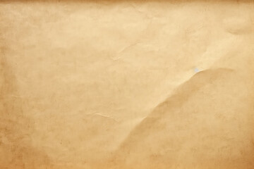 Old vintage paper with a glowing center and grunge vignette. Cream Old Backdrop Background. Generative AI.