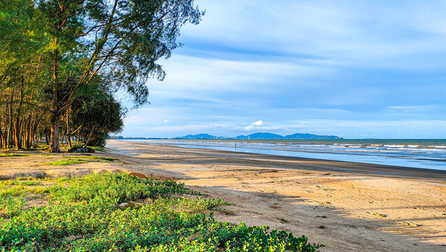 beach of Pantai Sepat, Kuantan Pahang, Malaysia.
