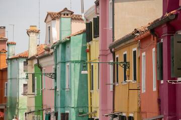 Brightly coloured buildings of Burano Island