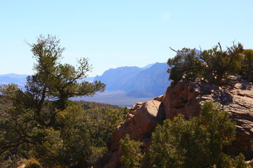 Las Vegas mountains in the valley