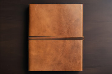 Diary closed brown black notebook paper cover book note vintage