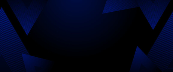 Black and blue vector abstract modern and simple banner with glow 3D futuristic line. Modern shiny lines futuristic technology pattern for poster, banner, brochure, corporate, website