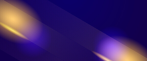 Blue and yellow vector abstract modern and simple banner with glow 3D futuristic line Modern lines pattern futuristic technology concept banner for cover, poster, presentation, website