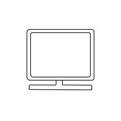 シンプルなテレビモニターのイラスト