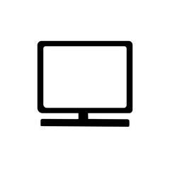 シンプルなテレビモニターのイラスト