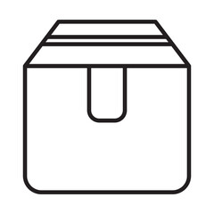 Shipping box icon. Box vector icon
